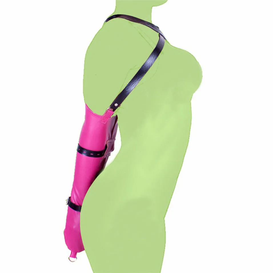 CamaTech из искусственной кожи на молнии перчатки Armbinder с более чем плечевой ремень