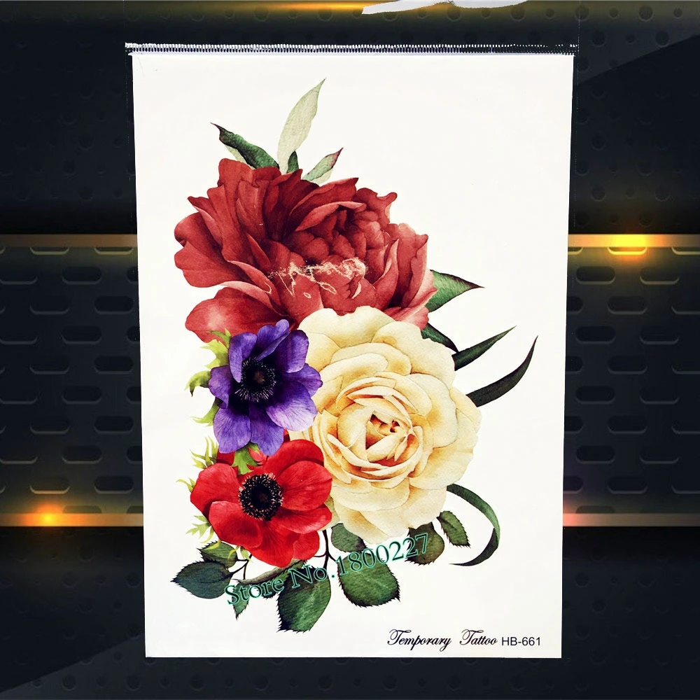 Джокер Временные татуировки дизайн игры водонепроницаемый черная Татуировка