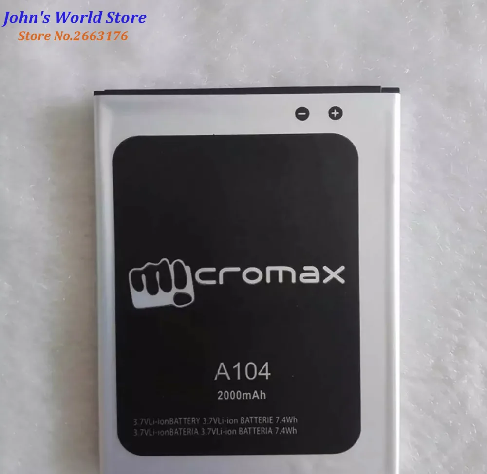 Высокое качество оригинальный для Micromax A104 мобильный телефон литиевая батарея