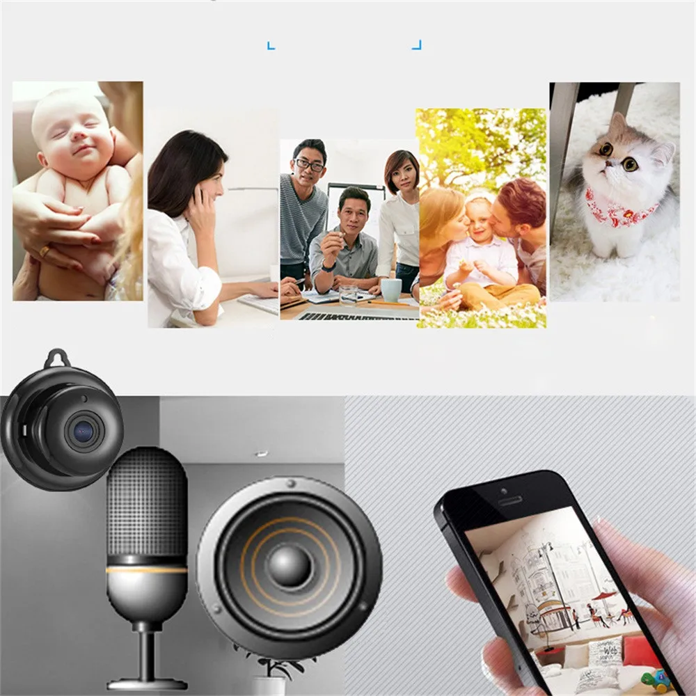 Беспроводная мини WIFI ip-камера HD 1080P умная домашняя камера безопасности ночное
