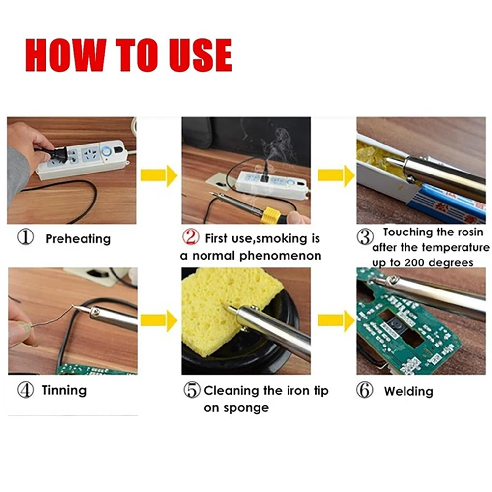 

60W Electric Soldering Iron Adjustable Temperature Welding Multimeter Tool Set