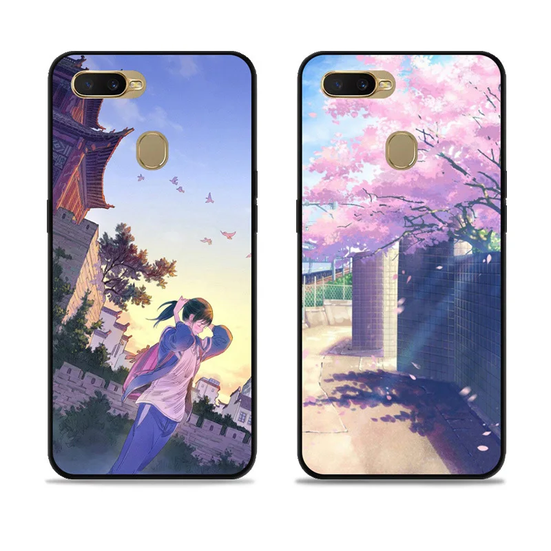 Чехол для Oppo A7 чехол s Coque OppoA7 в кампусном стиле Мягкая силиконовая задняя крышка с