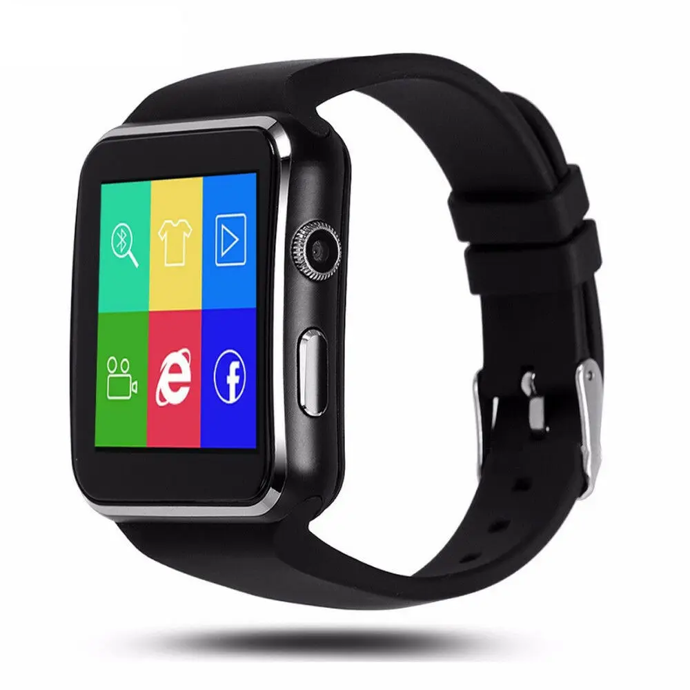 Спортивные часы с цветным дисплеем X6 Reloj Inteligente سعة ة Bluetooth камерой/слотом для карт