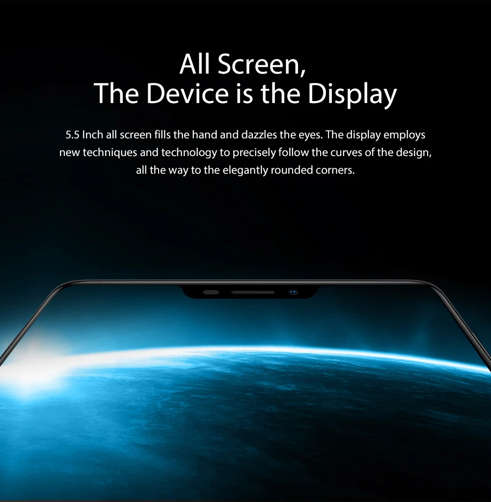 Смартфон Blackview A30, 5,5 дюймов, 19:9, полный экран, четырехъядерный процессор MTK6580A, 2 Гб+ 16 ГБ, Android 8,1, две sim-карты, 3G, мобильный телефон с функцией распознавания лица