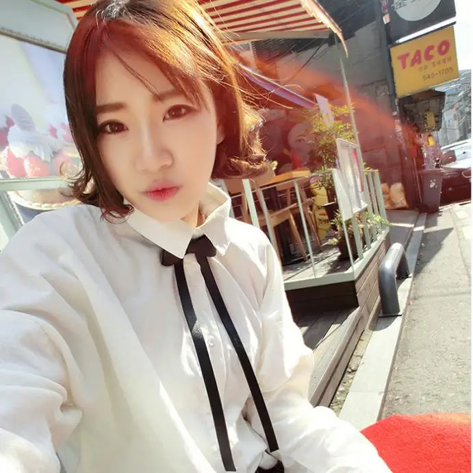 Женский кожаный галстук-бабочка ожерелье-бабочка в стиле панк аксессуар для