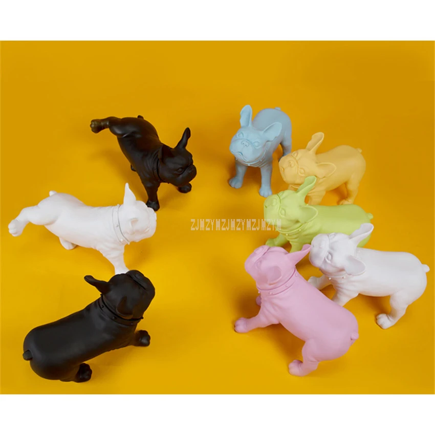 

Modern Creative French Bulldog Dog Sculpture PVC Plastic Pet Dog Statue Cute Animal Figurine Home Decorations Handicrafts