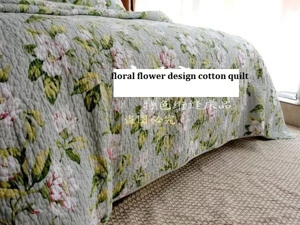 3 шт./комплект хлопковые одеяла с цветочным принтом|cotton quilts set|bedcover quiltcotton quilted