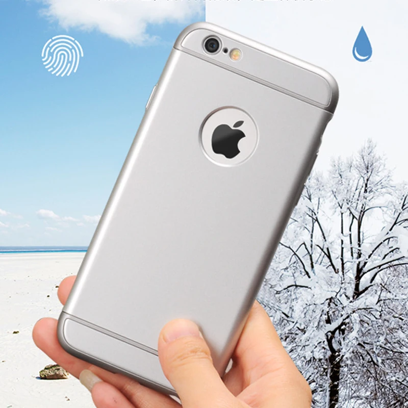 Роскошный тонкий чехол 3 в 1 для Apple iPhone 8 7 6 6s Plus полностью защищенный от падения с
