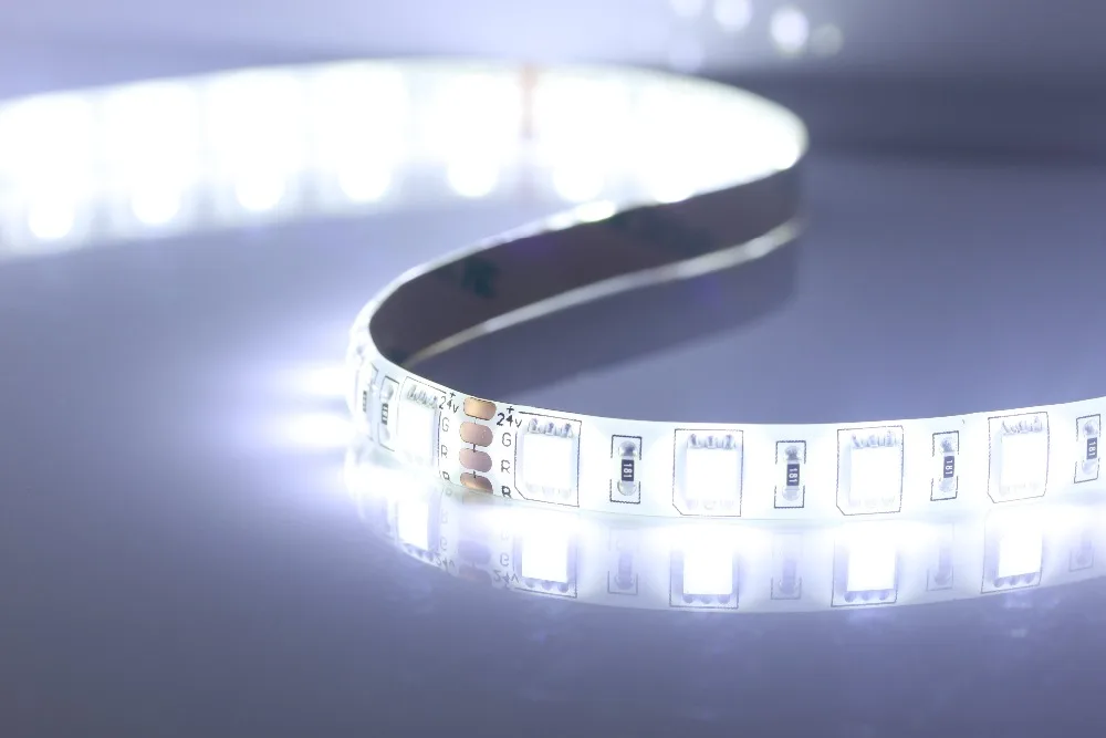 RGB цветная IP65 DC24V Светодиодная лента 5050 SMD гибкое освещение 60 светодиодов/м 5 м 300