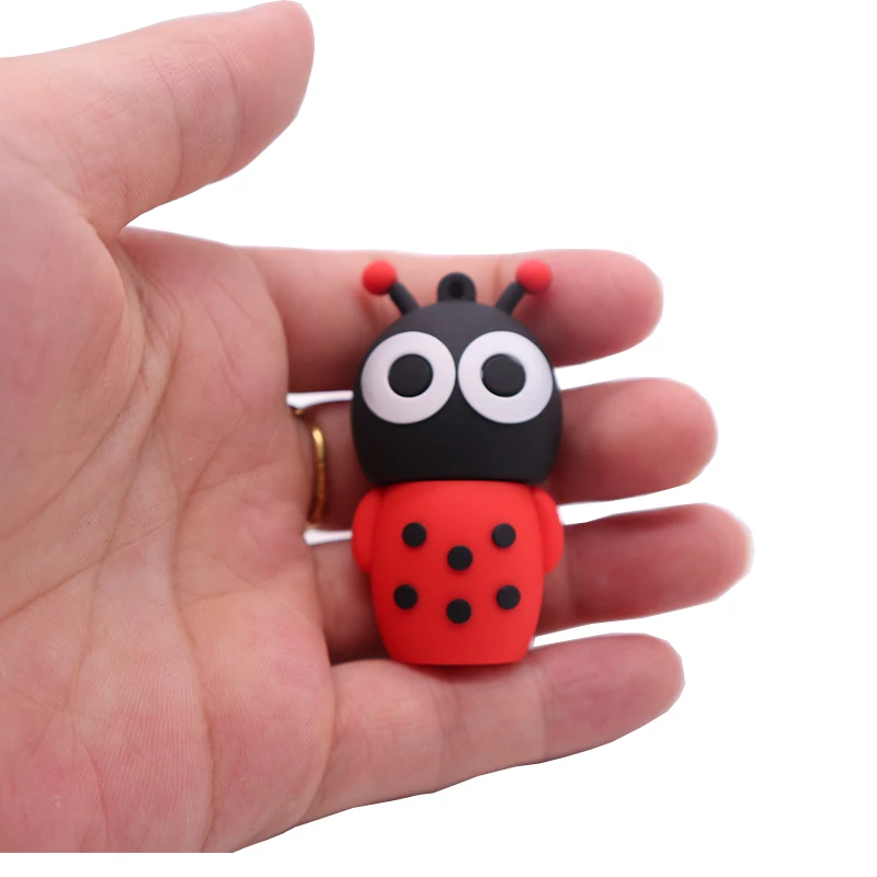 

pendrive cartoon Ladybug pen drive 64GB memoria usb stick Personalized gift usb flash drive 128GB 32GB 16GB 8GB 4GB cle usb2.0