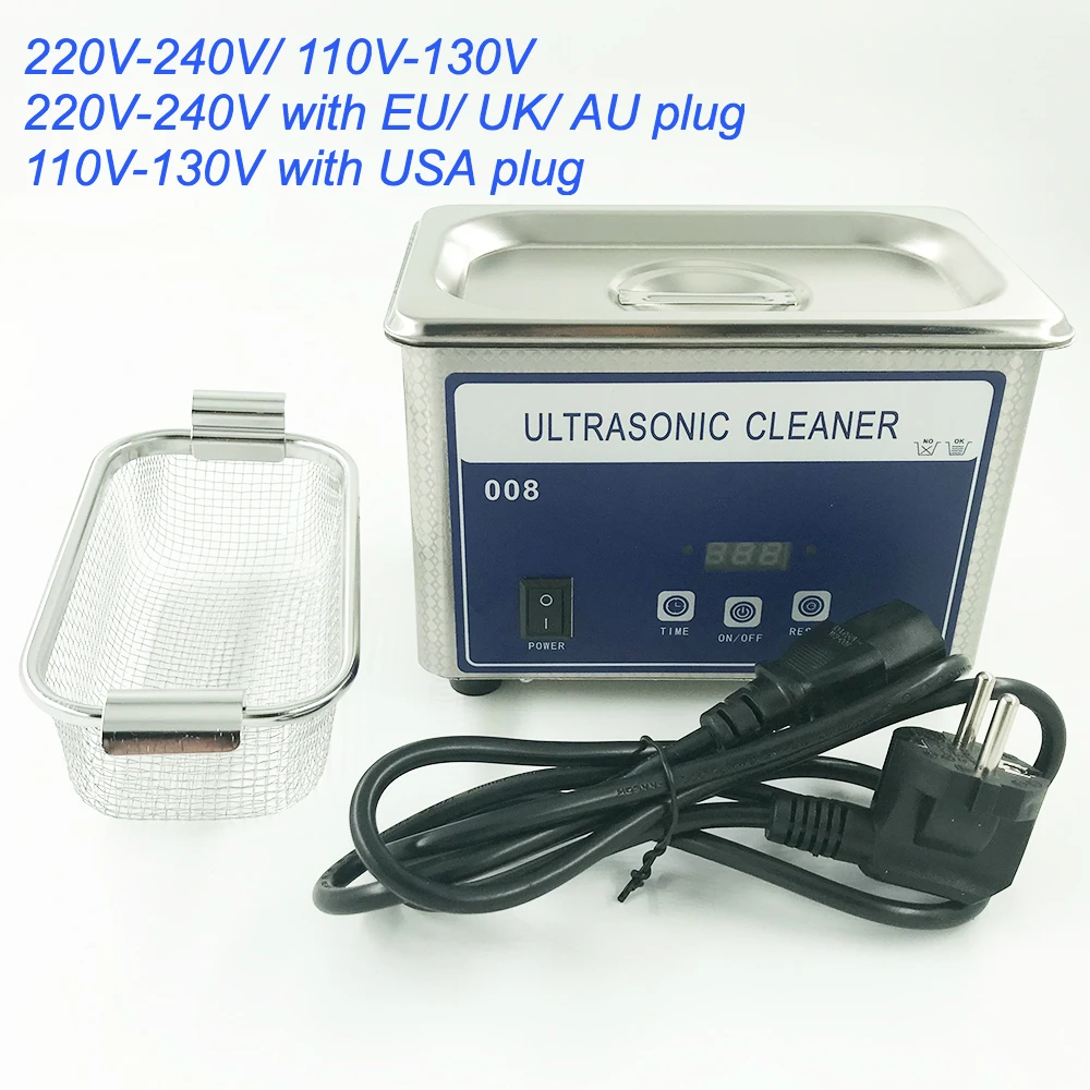 800ml 220V/ 110V home ultrasonic bath cleaner ultrasound cleaning machine for jewelery glasses dental | Бытовая техника