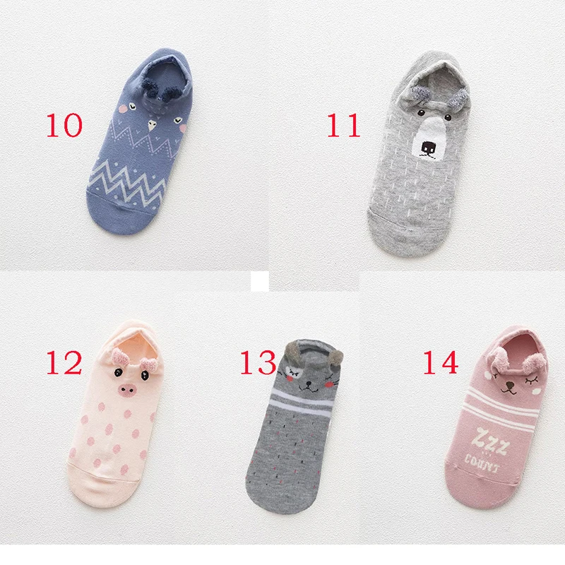 Новый продукт носки-башмачки для девушек весна-лето креативные хлопковые низкие