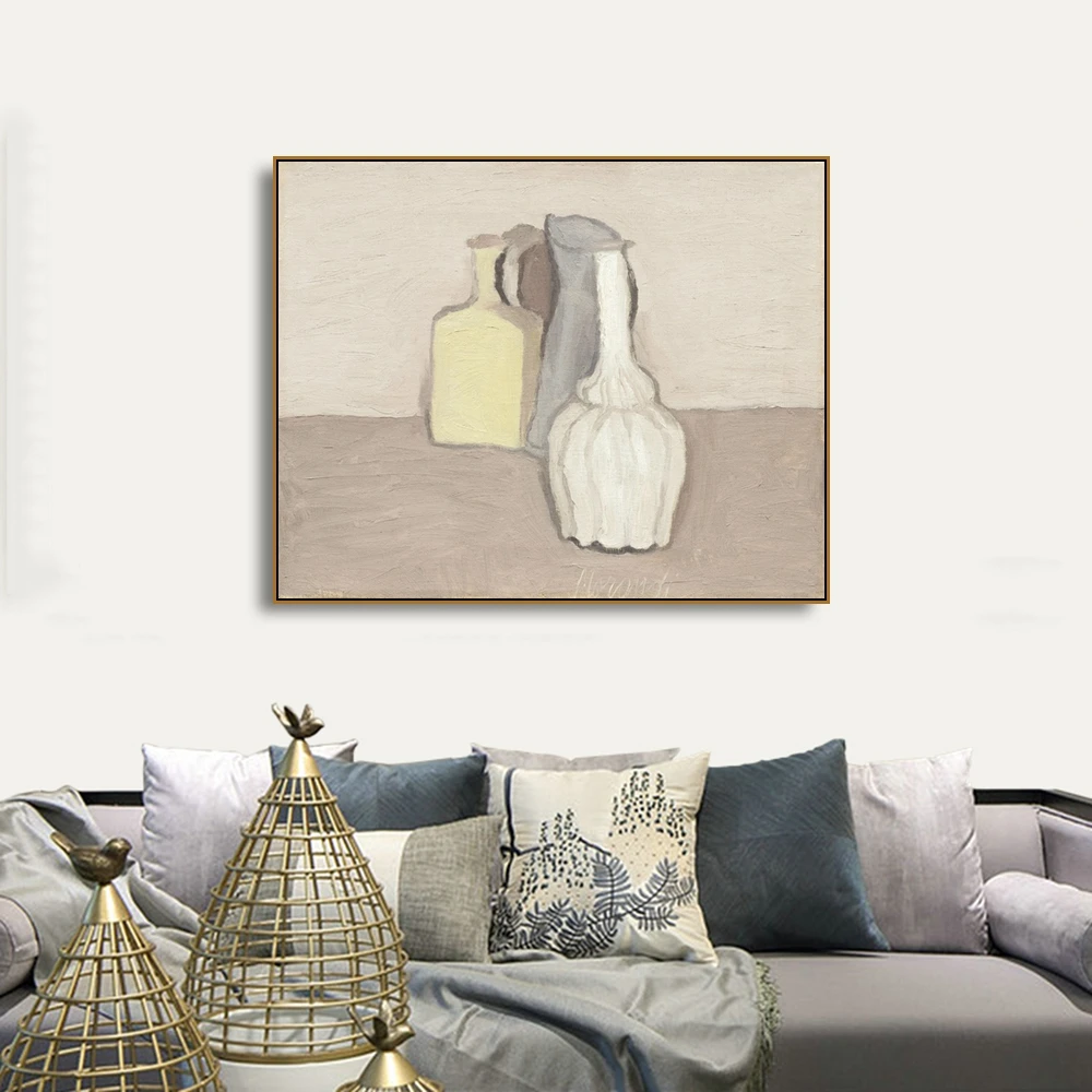 Laeacco Классическая живопись каллиграфия Morandi натюрморт холст с печатью постера