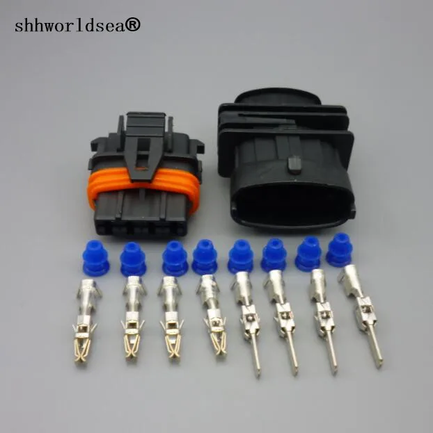 30/100 комплектов 4 pin ECU 3 5 мм штекер Авто водонепроницаемый разъем для