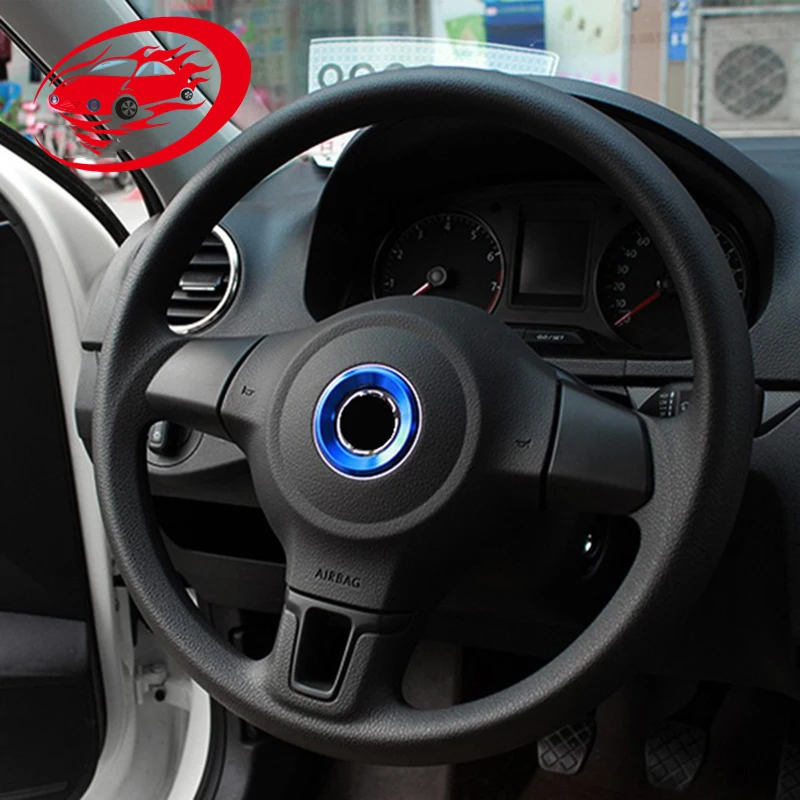 Декоративное кольцо на руль автомобиля наклейка для Volkswagen VW Passat Bora POLO Golf 6 7 Jetta MK6 b7