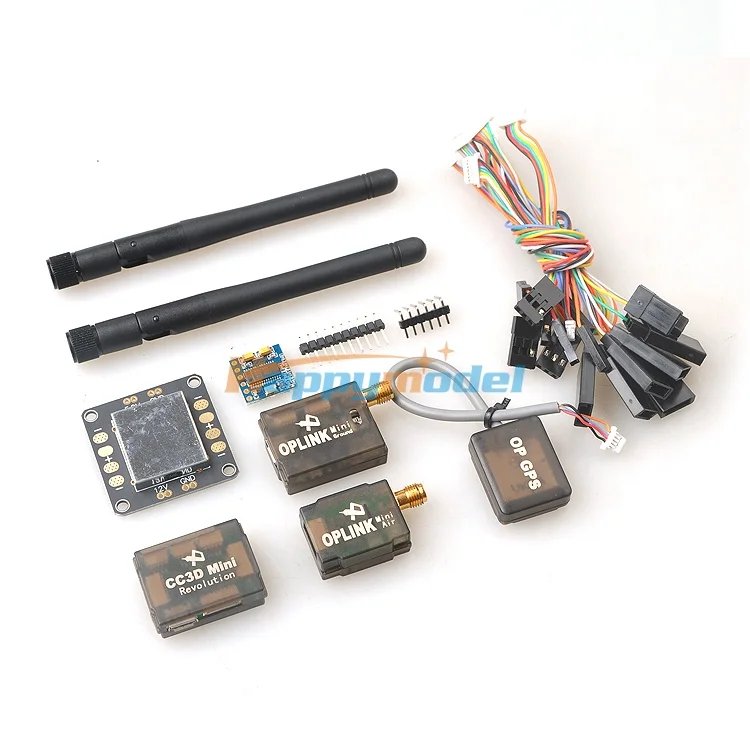 Мини Контроллер полета CC3D Revolution FPV Combo с OP Mini GPS + OSD OPlink комплект телеметрии 5 В 12 BEC