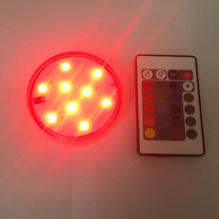 Погружная Светодиодная лампа для свечей 1 шт. 9 светодиодов с пультом