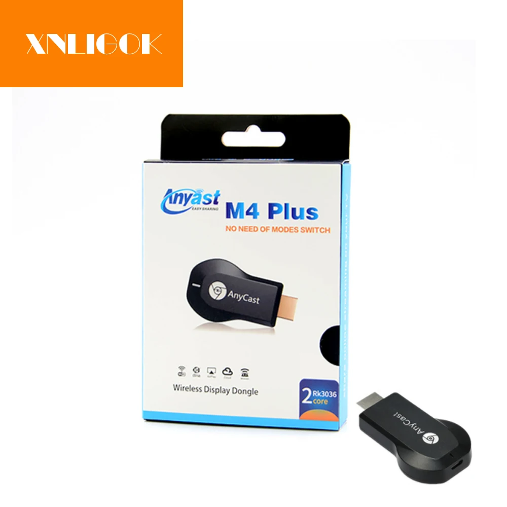 Беспроводной Wi Fi дисплей AnyCast M4 Plus 1080P приемник ключ HDMI переключатель мультимедиа