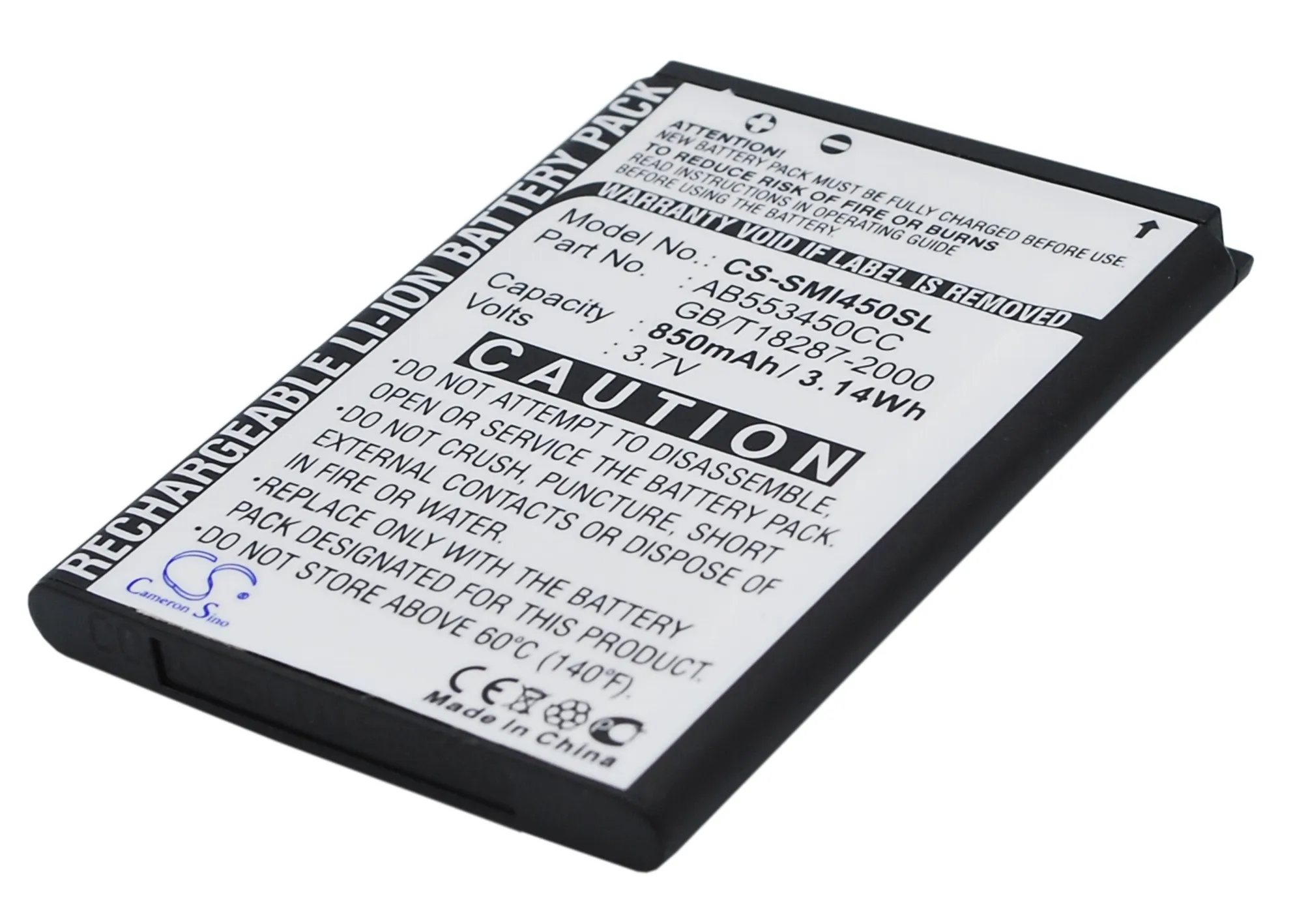 Аккумулятор Cameron Sino 850mAh AB553450CC для Samsung SGH i450 i458|cameron sino|battery for samsungbattery |