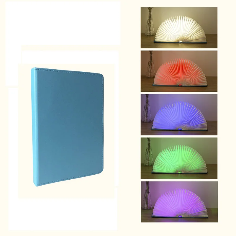 TZ Fold LED Book Lamp Night Light Creativity Bedroom Living Room Hotel lobby Accompanying Sleep Colorful Gift USB Rechargeable | Лампы и
