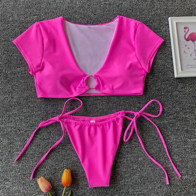 Bikinx, спортивный купальник для женщин, купальник, сексуальные стринги, бикини,, купальные костюмы, пуш-ап, купальник для женщин, Леопардовый, неоновый, зеленый, бикини для женщин - Цвет: 1638-4