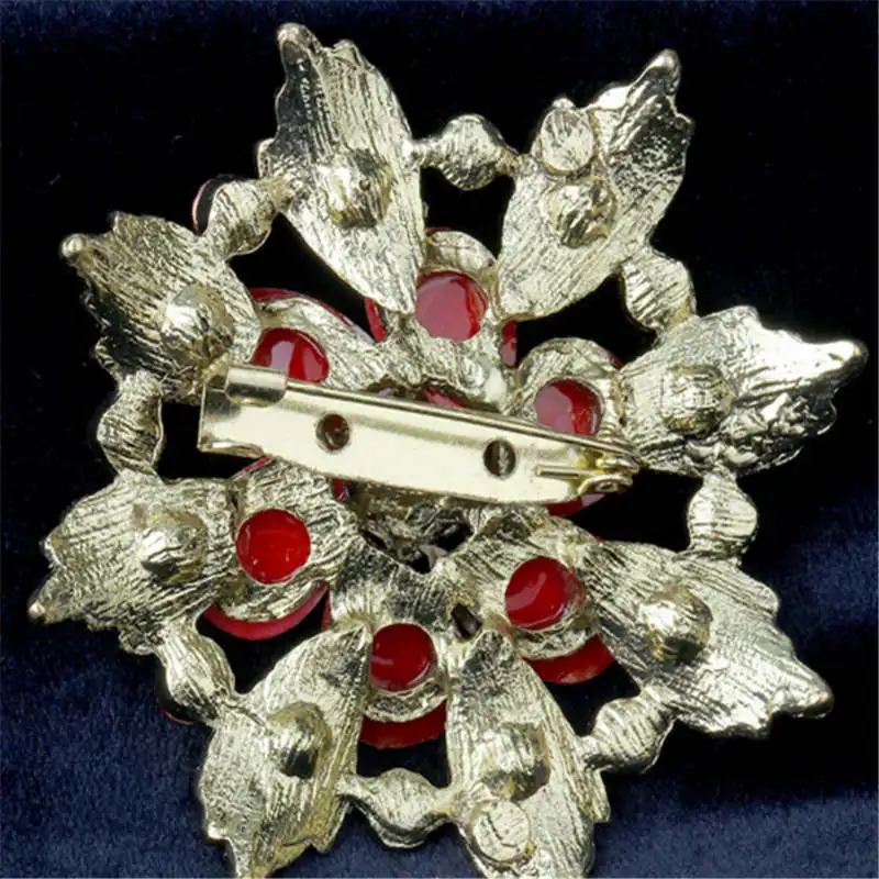 HYB Кристалл Rhinestone TEARDROP Брошь Булавки в форме полумесяца Для женщин Одежда
