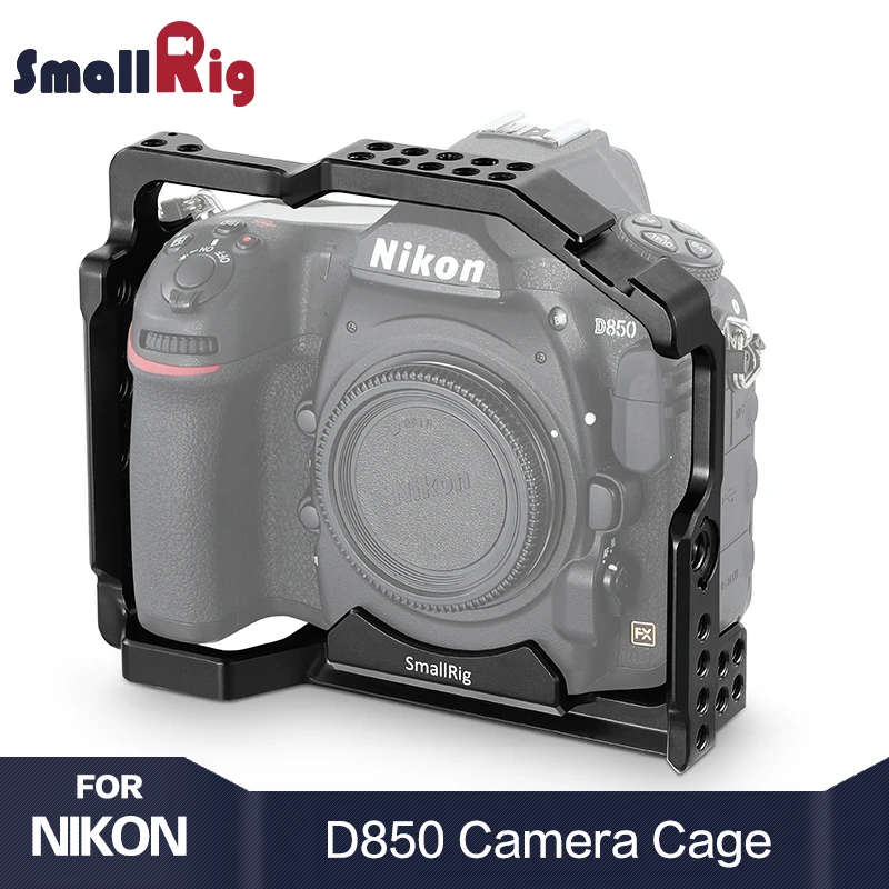 Клетка для камеры SmallRig d850 DSLR для Nikon D850 с креплением для холодного башмака Arri с отверстиями для самостоятельной сборки опций 2129