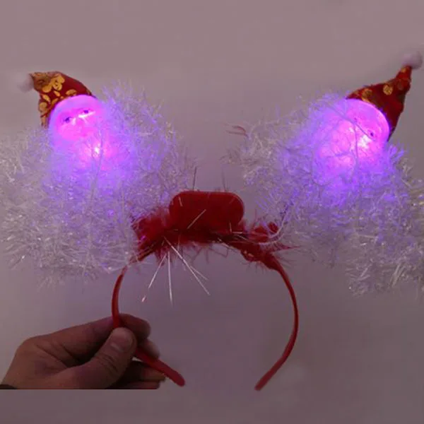 SmartGood LED Santa Claus Twinkling Head Band Christmas Boppers | Красота и здоровье