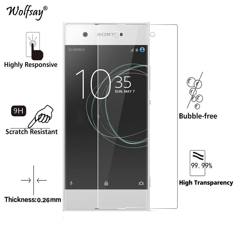 2 шт. Защитная пленка для экрана sony Xperia XA1 Plus закаленное стекло G3412 G3421 G3423 G3416|phone