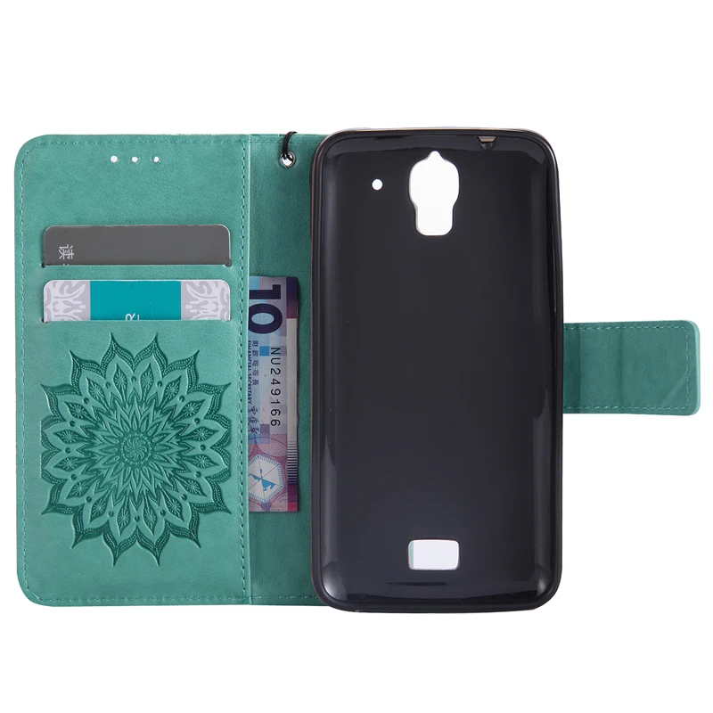 Fundas флип Sunflower Case для huawei y360 u61 искусственная кожа + кремния Бумажник Крышкой Coque