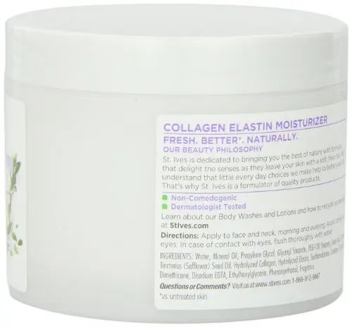 St. Ives вечный увлажняющий крем для кожи лица коллагеновый эластин 10 унций|moisturizer