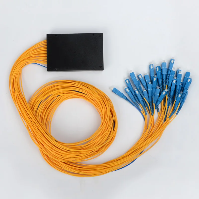 SC волоконно-оптический сплиттер 1:32 PLC оптический 32-сторонний FTTH завод 1x32 ABS