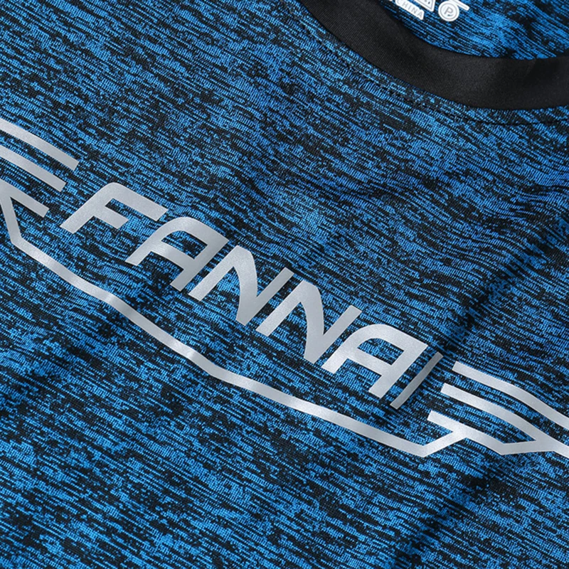 FANNA Ropa Deportiva, мужские футболки, спортивные, светоотражающие, для бега, футболка, мужская, для спортзала, фитнеса, тренировки, короткий рукав, спортивная одежда