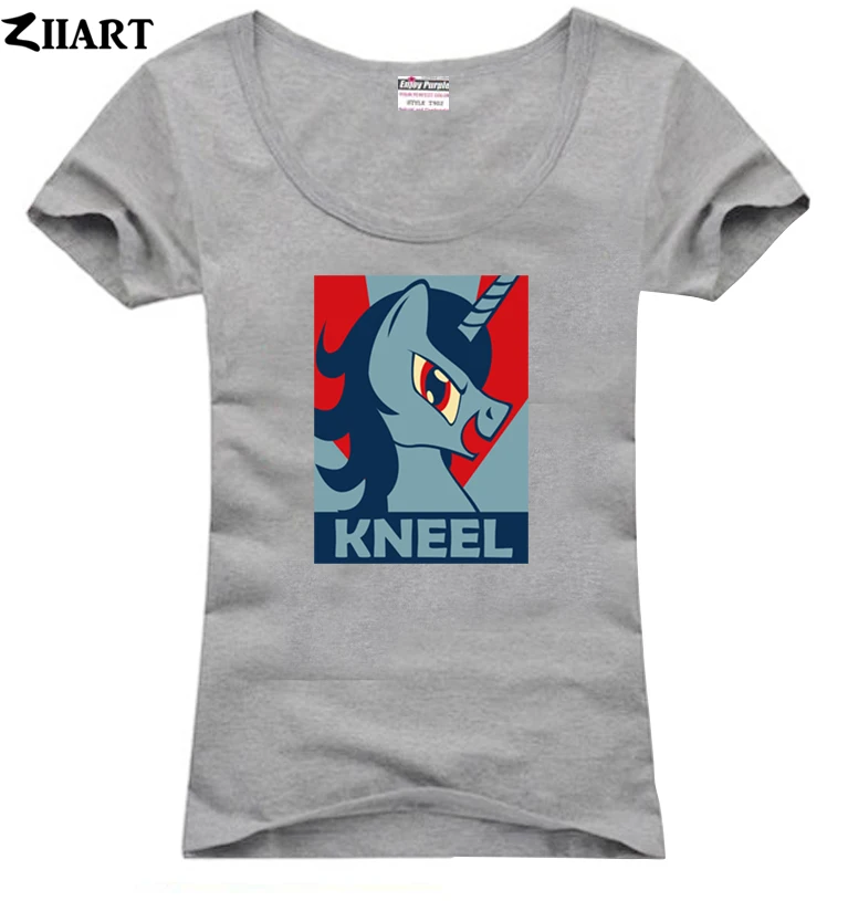 Loki kneel unicorn pony poster одежда для пар женский o образный вырез хлопковая футболка с