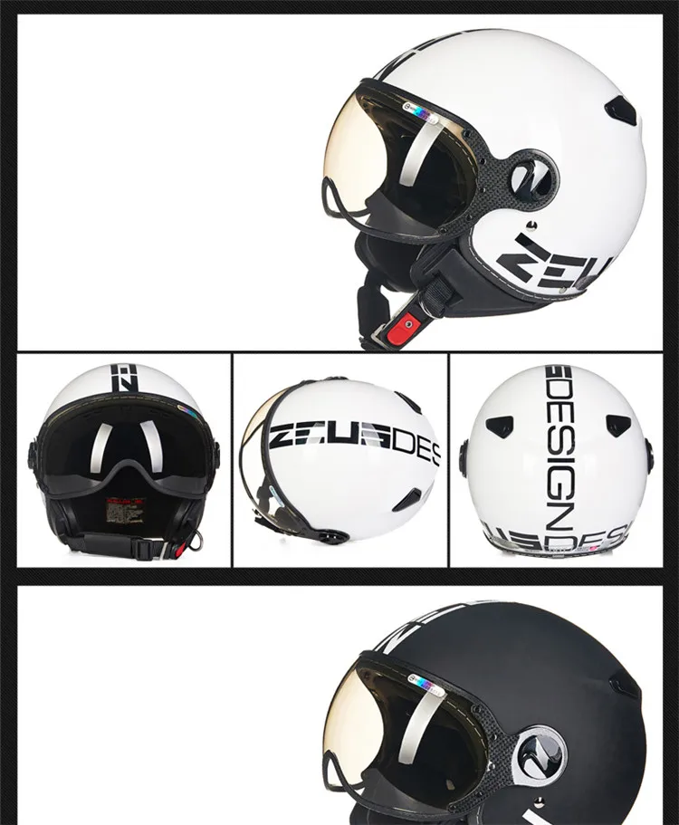 Moto rcycle шлем Chopper с открытым лицом винтажный шлем 210c4 moto Casque Casco moto cicleta Capacete Pilot мужские и женские шлемы