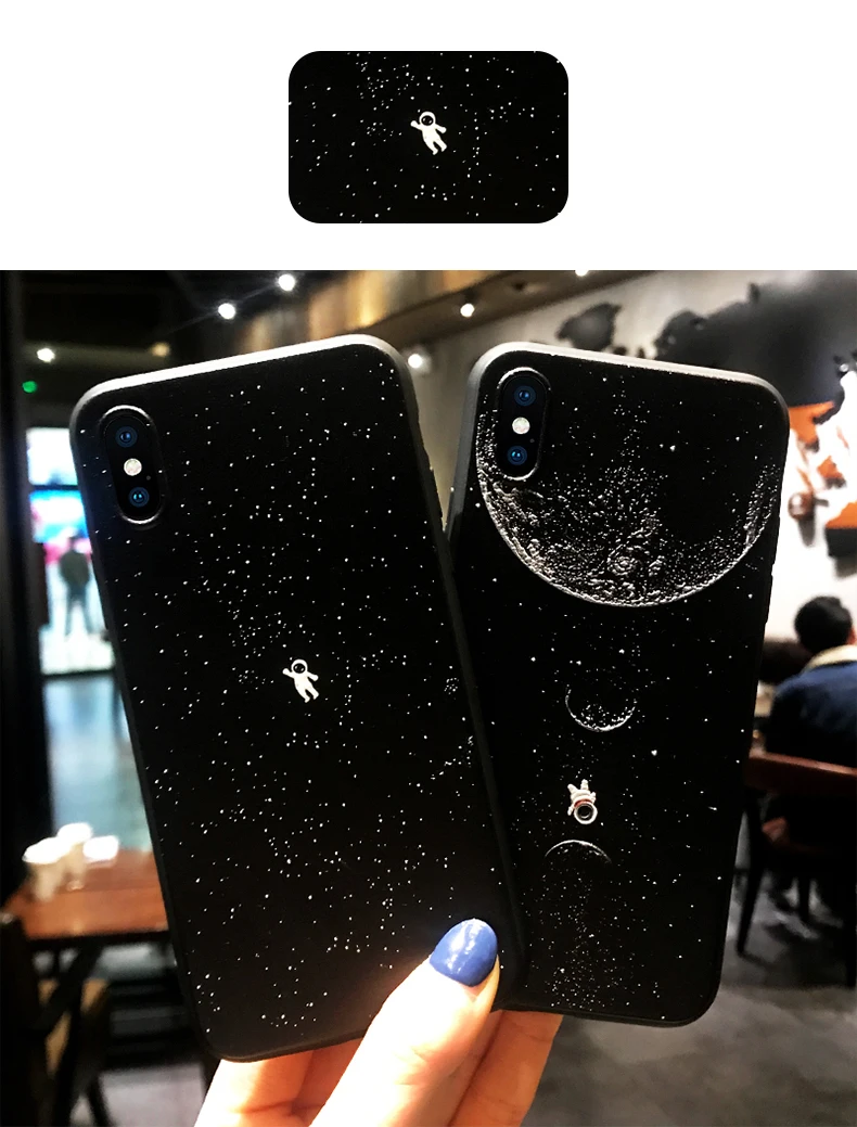 Космонавт земля черный чехол для телефона для iphone 6 7 8 6s 6 s Plus чехол для Funda iphone X XR XS Max 5 5S se 11 Pro Max чехол