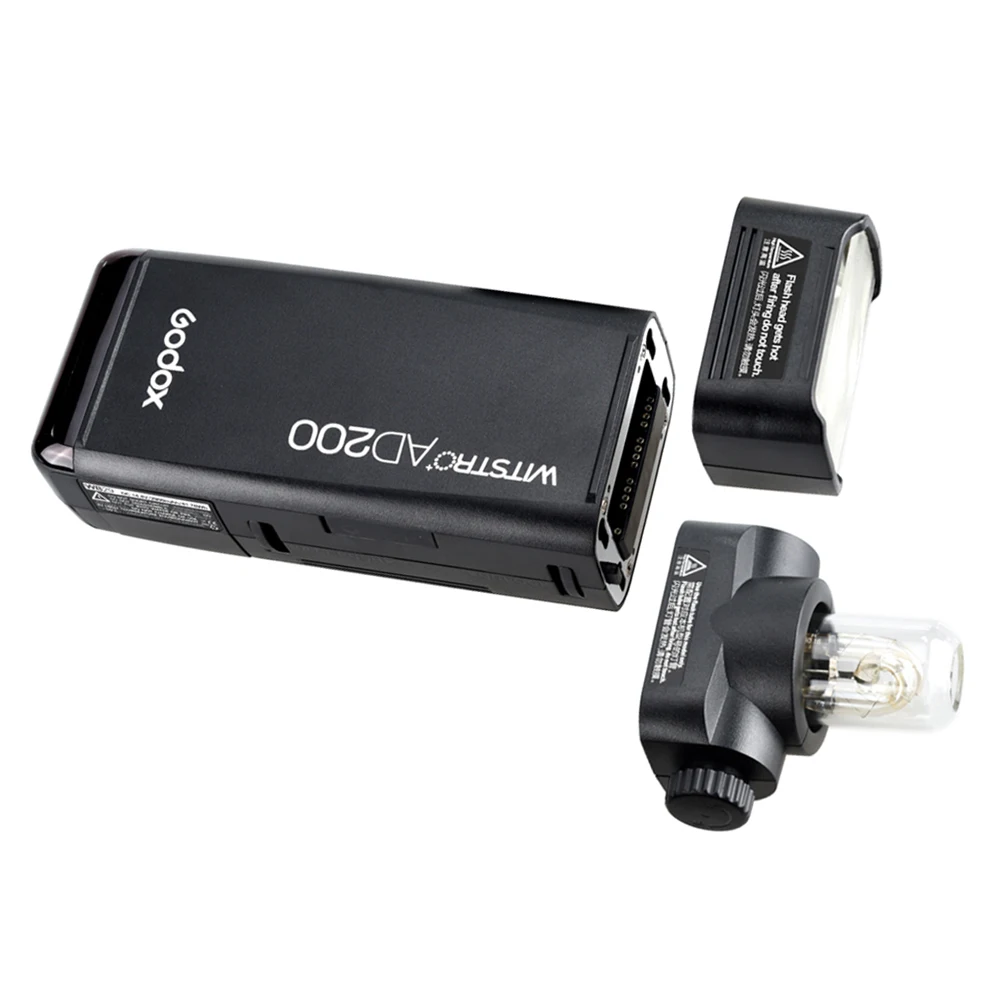 GODOX AD200 TTL 2 4G HSS 1/8000s карманная вспышка с двойной головкой 200Ws для Fujifilm NIKON Olympus SONY