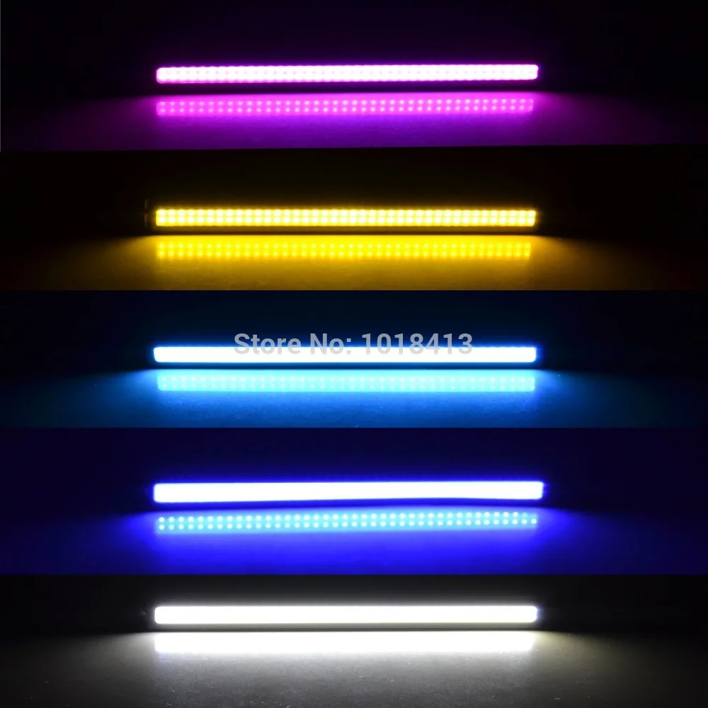 2 шт./компл. 12 Вт Водонепроницаемый авто DRL Led Габаритные огни DC12V DIY бар источник