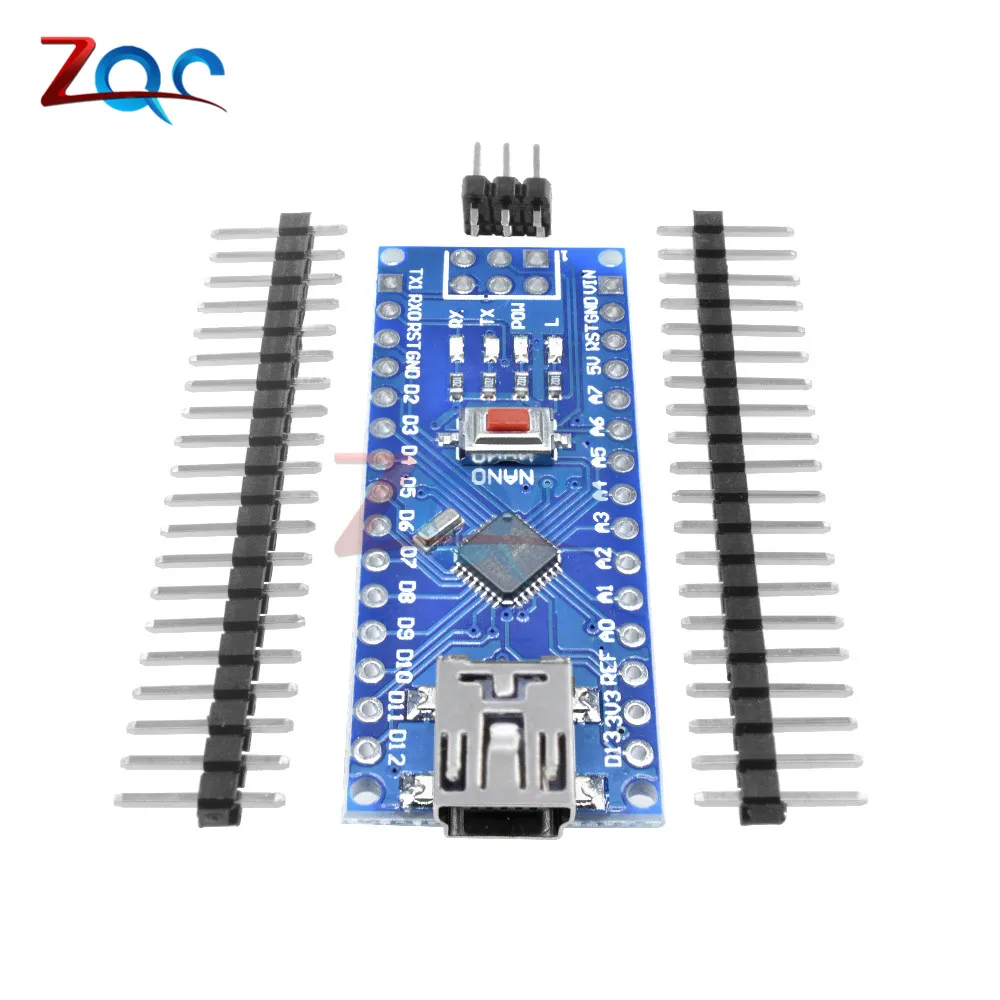 Плата контроллера Mini USB CH340 Nano 3 0 ATmega328P плата совместимая с Arduino USB-драйвер V3.0