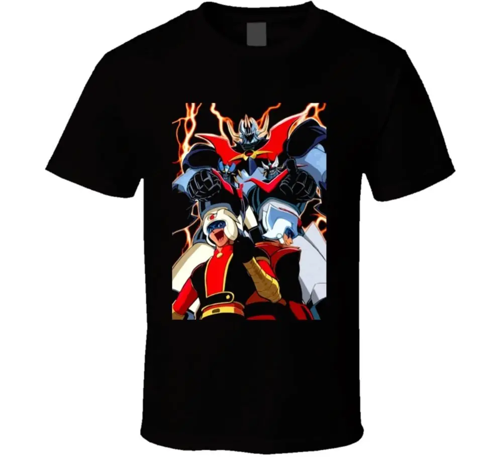 Mazinger Семья изображения аниме футболка | Мужская одежда