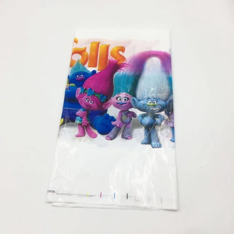 1 шт./лот скатерти с троллями для детского душа украшение вечеринки Тролли стол