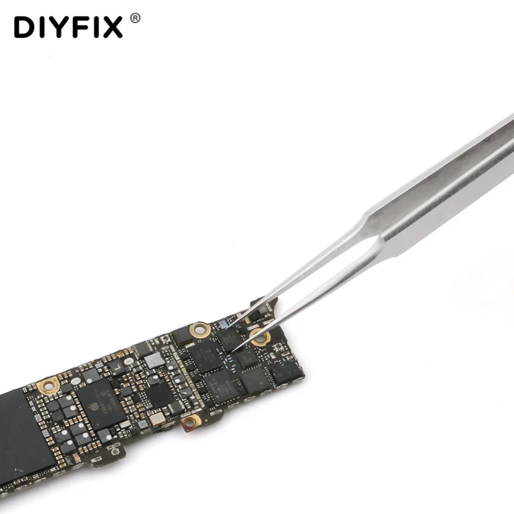 DIYFIX точные электронные пинцеты антистатические зажимы прямые наконечники Щипцы