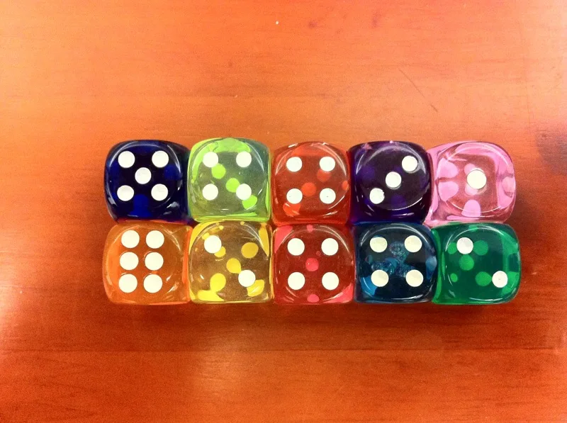 14 мм прозрачный цвет Кристалл кости|dice color|dice transparentdice 14mm |
