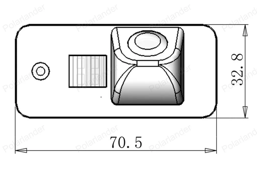 Polarlander камера заднего вида хорошего качества стандартная CCD для 12 Au-di A6L/A4/Q7/S5 170
