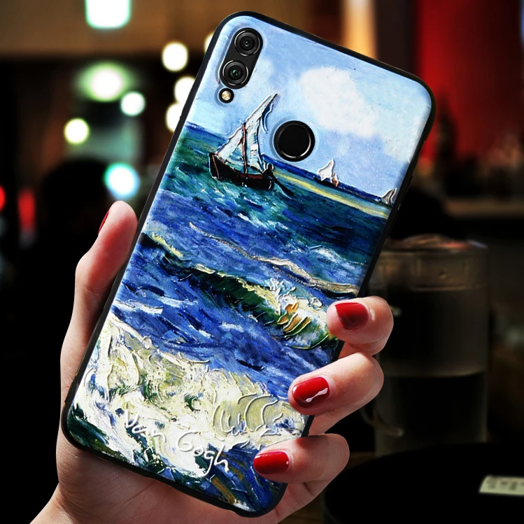 Чехол для Huawei Honor 20 чехол Pro Honor20 силиконовый с изображением подсолнуха черный