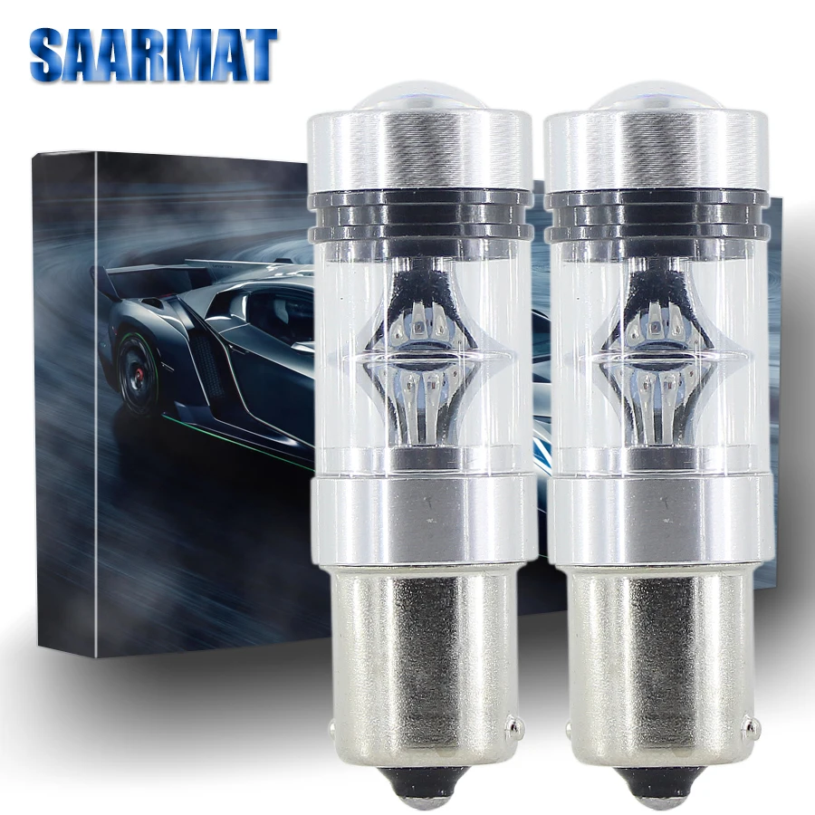 

Pair 1157 led BAY15d car Brake Lights 1156 P21W turn signal bulb 7443 taillight ba15s 7506 red car lamp