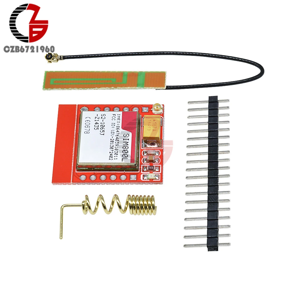 SIM800L GPRS GSM модуль четырехдиапазонный Micro SIM слот GSM коммутационная плата с антенной ttl последовательный порт для Arduino Замена SIM900