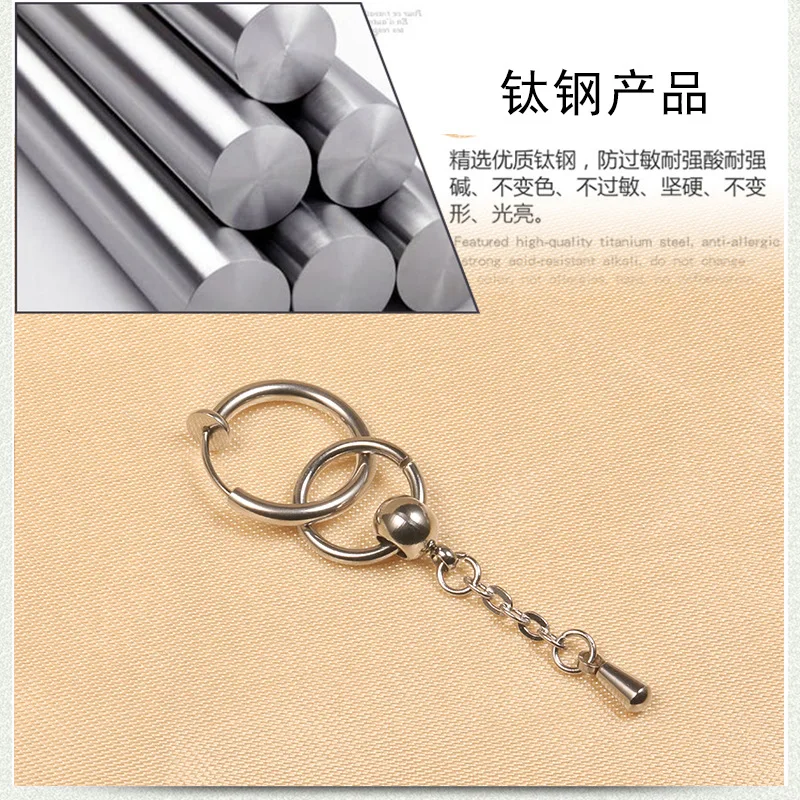 Клипсы из титановой стали в стиле панк-рок без отверстий для ушей мужчин и женщин