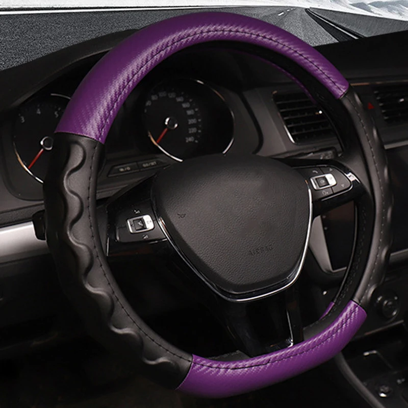 HuiER D образный чехол рулевого колеса автомобиля из искусственной кожи для Volkswagen VW