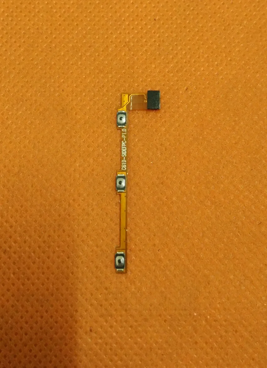 Used Original Power On Off Button Volume Key Flex Cable FPC for Elephone S3 MT6753 Octa Core 5.2 Inch FHD free shipping | Мобильные